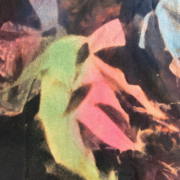 Men’s 2X Bleached‎ Dyed  T Shirt Abstract Colorful Grunge Skater Graffiti Artsy - Picture 6 of 15